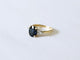 Bague 52 Bague saphir ovale et diamants en or jaune 18k 58 Facettes