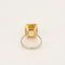 Bague 55 Bague en or jaune sertie d'une citrine 58 Facettes LP1173