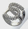 Bague 59 Bague en or blanc, diamants naturels 58 Facettes AG-20X1485