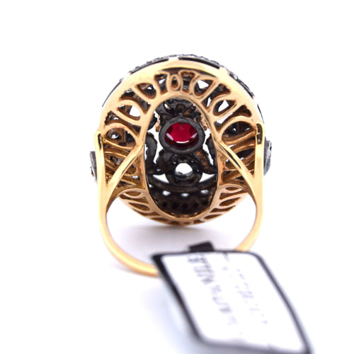 Bague 54 Bague Art Déco 1800 58 Facettes