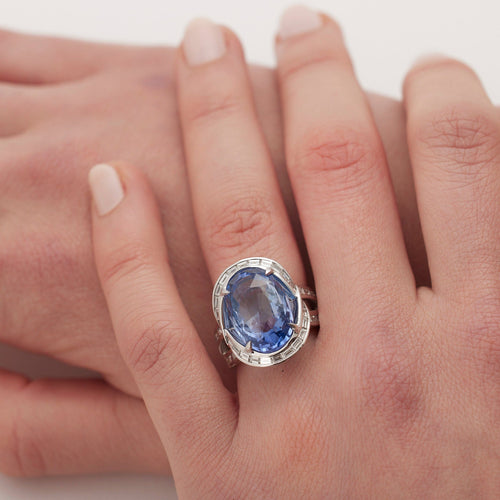 Bague 52 Bague saphir diamants 58 Facettes