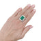 Importante anello Repossi in due ori, smeraldo, diamanti. 