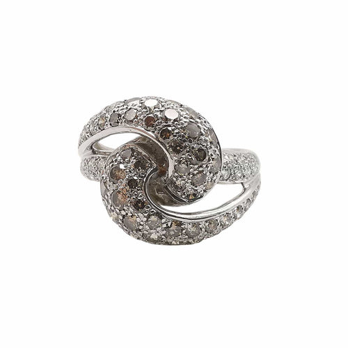Bague 55 Bague en or blanc & diamants 58 Facettes
