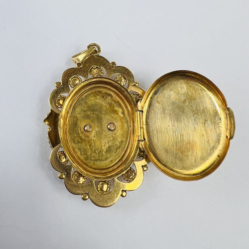 Pendentif Pendentif Cassolette Or Jaune avec Perle de Culture 58 Facettes 20400000737