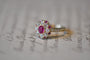 Bague 54 Une bague en rubis et diamant d'une ancienne mine 58 Facettes