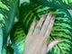 Bague 54 Bague diamant fantaisie cocktail de fleurs 58 Facettes RNG-76