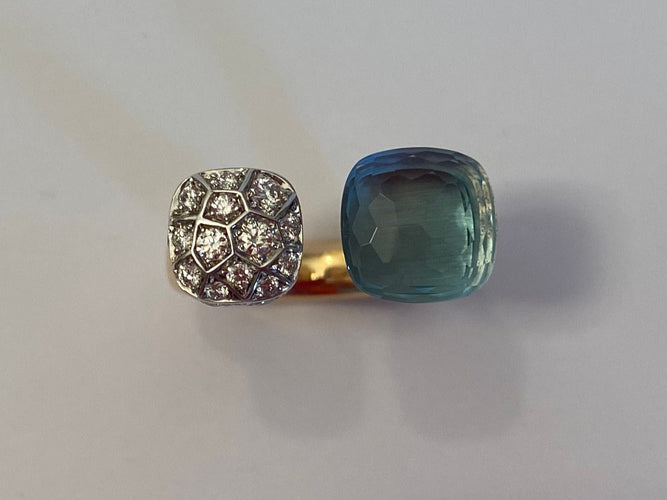 Bague 56 POMELLATO - Bague Nudo deux ors 58 Facettes