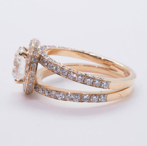 Bague Bague solitaire or jaune diamants 58 Facettes 4337