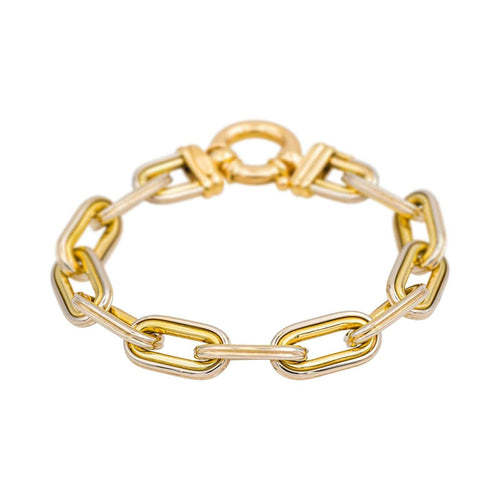 Bracelet Bracelet Maille Forçat jumelée Or jaune 58 Facettes 4651187CN