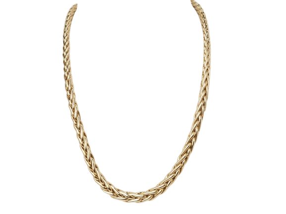 Collier Collier maille palmier en or jaune 58 Facettes 33446