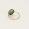 Bague 54 Bague en Or jaune et turquoise 58 Facettes NAR0624