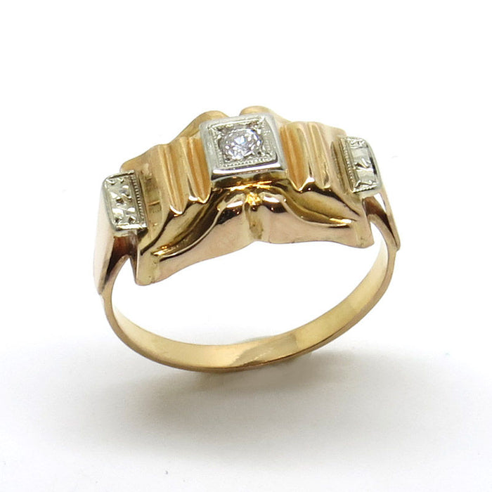 Vintage-Ring aus Gelbgold