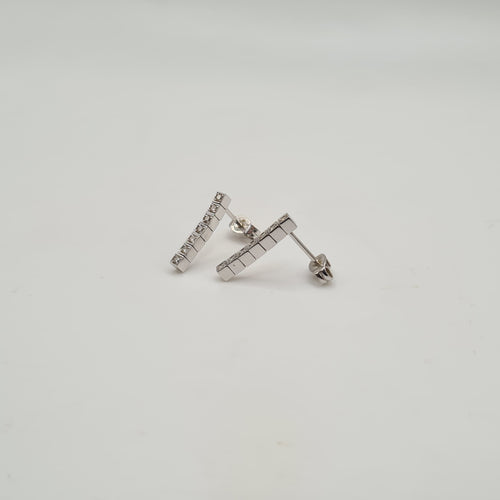 Boucles d'oreilles Boucles d’oreilles souples or blanc 18 carats serties de diamants 58 Facettes