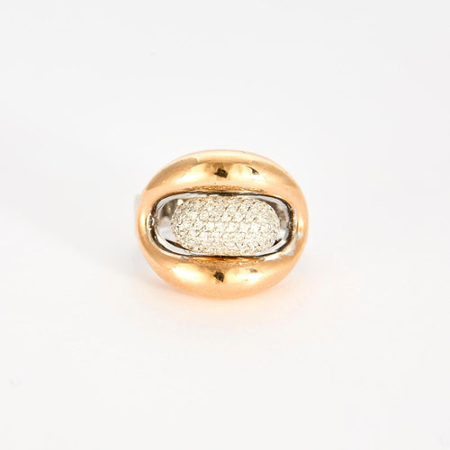 Bague Bague bicolore diamants 58 Facettes