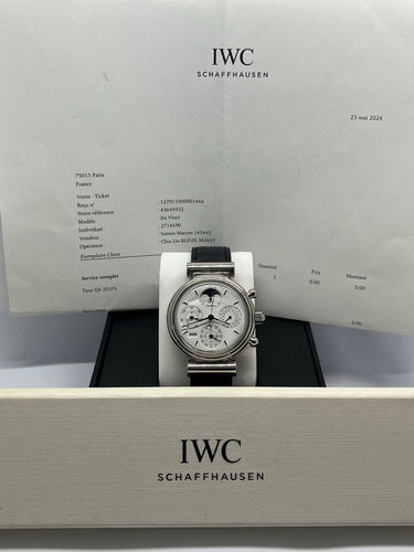 Montre IWC Da Vinci Calendrier Perpétuel IW3750 58 Facettes
