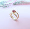 Bague 57.5 Bague Rubis en solitaire Or Jaune 18 K 58 Facettes AA 1642