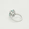 Bague 54,5 Bague Solitaire en or blanc et aigue-marine 58 Facettes RAM3095