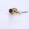 Bague 55 Bague en or jaune 18 carats, rubis et diamants 58 Facettes