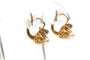 Boucles d'oreilles Boucles d'oreilles Art déco or jaune, perles et diamants taille rose 58 Facettes B472