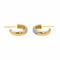 Boucles d'oreilles Boucles d'oreilles Demi créoles Or jaune, Or blanc Diamant 58 Facettes 3855444CN