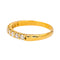 Bague 54 Bague Demi alliance Or jaune Diamant 58 Facettes 4386531CN