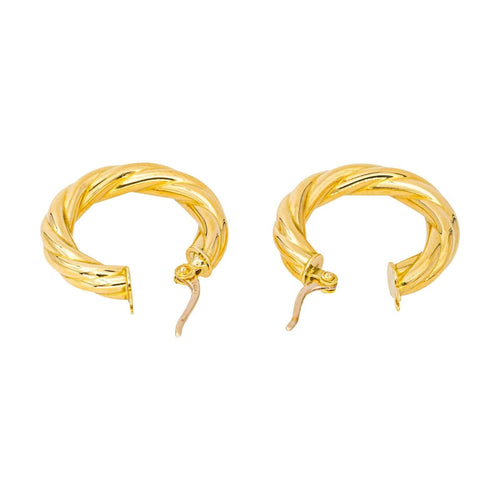 Boucles d'oreilles Créoles  Or jaune 58 Facettes 4609112CN