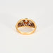 Bague 57 Bague Jonc Retro en or jaune et diamants 58 Facettes