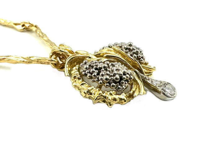 Collier GILBERT ALBERT - Collier or jaune diamants 58 Facettes