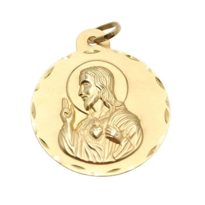 Pendentif médaille scapulaire en or jaune 58 Facettes E363430B