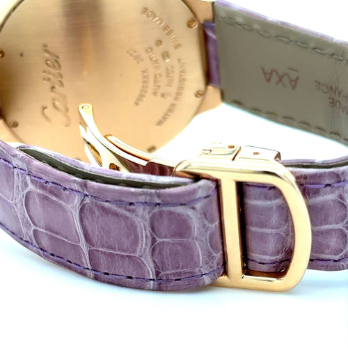 Montre CARTIER - MONTRE BALLON BLEU OR ROSE DIAMANTS 58 Facettes Cart montre