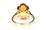 Bague 55 Bague années 70 en or jaune citrine 58 Facettes 21692