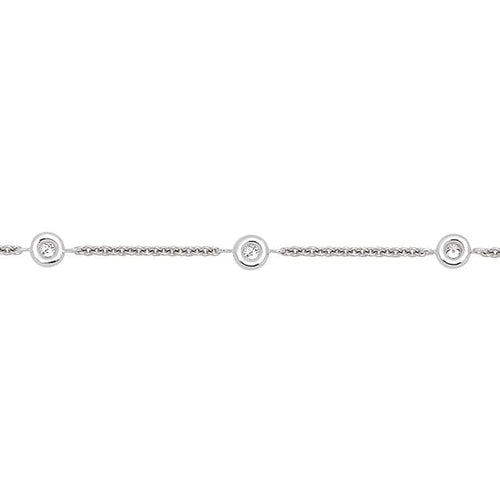 Bracelet Bracelet Chaine or blanc diamant 58 Facettes