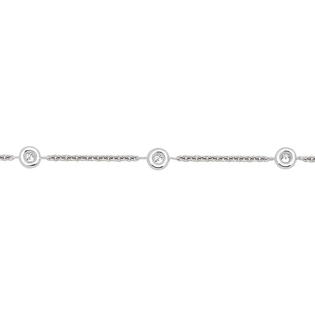 Bracelet Bracelet Chaine or blanc diamant 58 Facettes