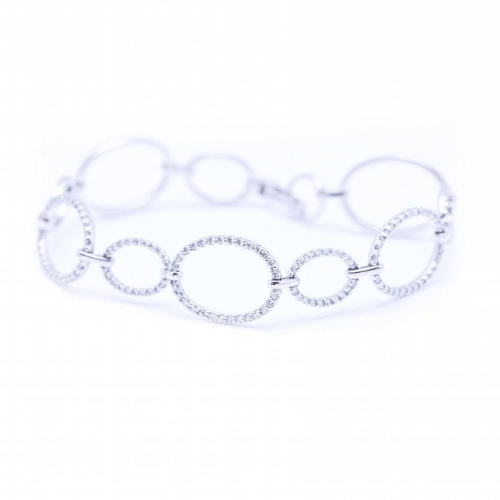 Bracelet Bracelet en or blanc et diamants 58 Facettes D359339RB