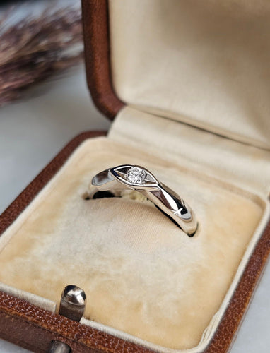 Bague 53 Bague Solitaire Diamant 0.10ct 58 Facettes 630