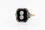 Bague 56 Bague Art Déco, onyx et diamants env. 0,40 ct, 1930 58 Facettes 11496
