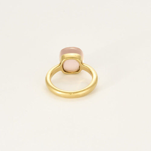 Bague 52.5 Bague dans le goût de Pomellato en or avec quartz rose 58 Facettes