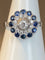 Bague 57 Bague diamants, saphir 58 Facettes AB45