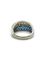 Bague Bague Demi-alliance or blanc saphirs et diamants 58 Facettes 00005901