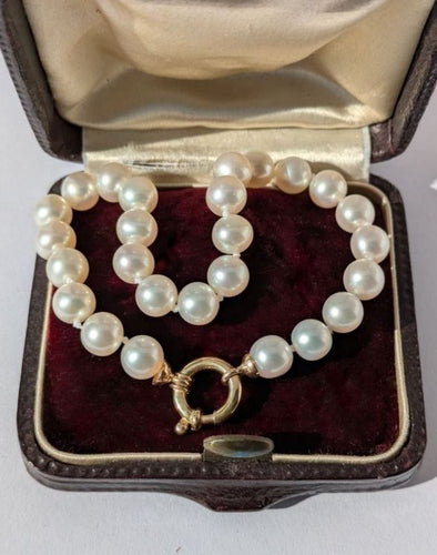 Bracelet Bracelet perles, fermoir anneau marin 58 Facettes