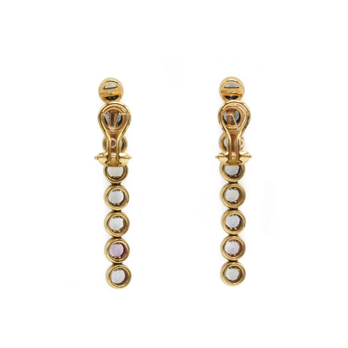 Boucles d'oreilles Clip Or jaune & Saphirs - C.BUCHERER 58 Facettes 250352R