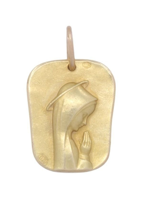 Pendentif Médaille vierge or jaune 58 Facettes 090531