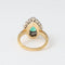 Bague 52 BAGUE EMERAUDE ENTOURAGE DIAMANTS OR JAUNE 18K 58 Facettes