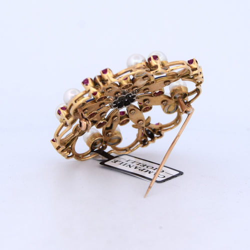 Broche Jeu vintage des années 60 58 Facettes