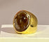 Bague 51 Bague en or jaune topaze cabochon 58 Facettes AB340