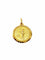 Pendentif Médaille du zodiac vierge or jaune 58 Facettes