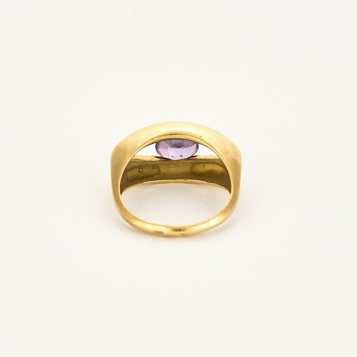 Bague 54,5 Bague en or jaune et améthyste 58 Facettes SOI3467X3