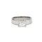 Bague 52 Solitaire or blanc 1,05 ct H VS1 58 Facettes 240017R