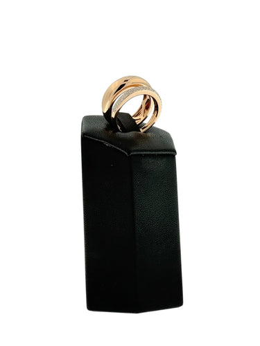 Bague 54.4 Al Coro Bague Mezzaluna en or rose et diamants 58 Facettes