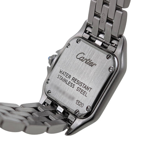 Montre CARTIER - Monte Panthère Cadran RARE Bracelet Figaro Petit réf. 1320 Acier inoxydable 58 Facettes